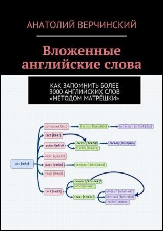 Обложка к Вложенные английские слова. Как запомнить более 3000 английских слов «методом матрёшки»