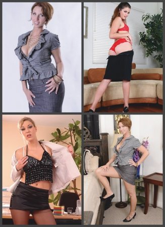 Обложка к Secretary Nylon MILFs (July 2020)