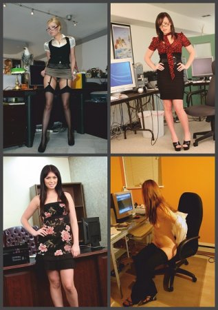 Обложка к Secretary Nylon MILFs (October 2019)